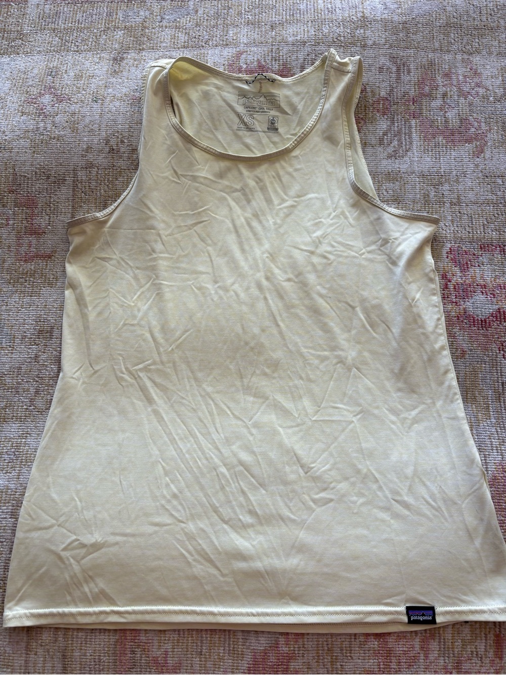 Patagonia Women's Lightweight Capilene Cool Daily Stretch Butter Yellow Tank Top